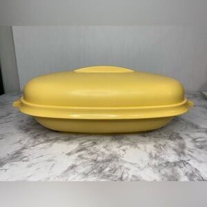 Vtg Tupperware Harvest Gold Steamer/Serving Bowl  1273-1,1275-4,1274-5 3pc Set